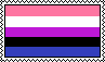 animation of the genderfluid flag infinitely scrolling vertically